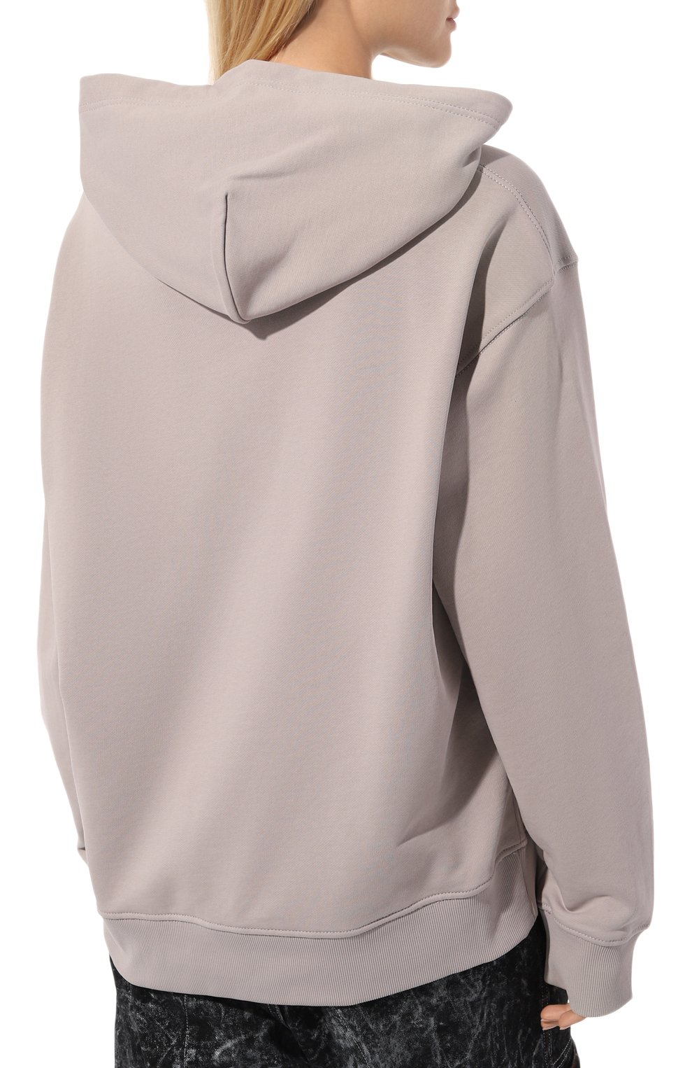 Хлопковое худи DIESEL светло-серого цвета по цене 18500 руб., арт. A11112/0JFAV, фото 4 Хлопковое худи DIESEL, арт. A11112/0JFAV, фото 4