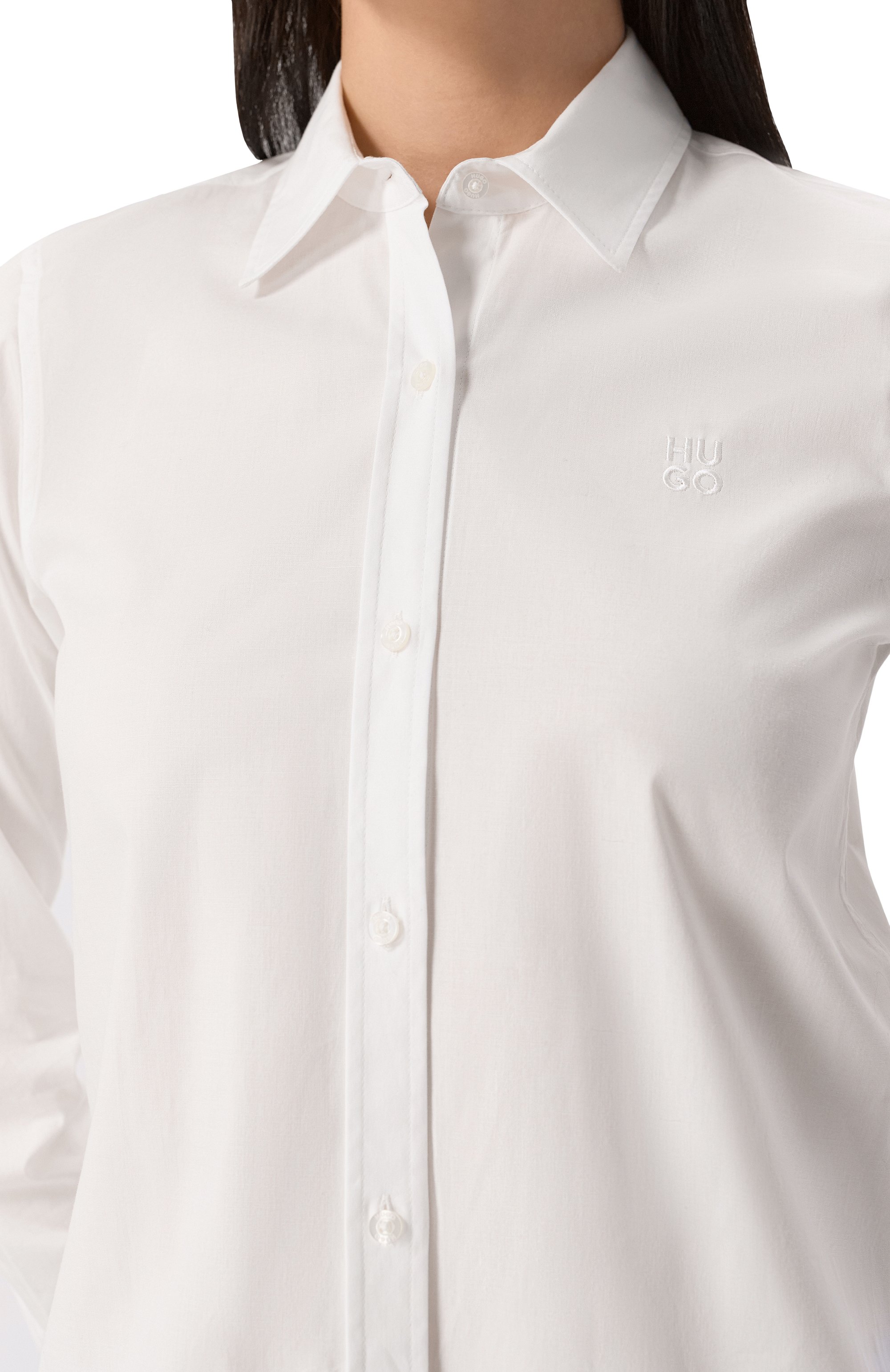 Хлопковая рубашка HUGO, арт. 50496339, фото 5