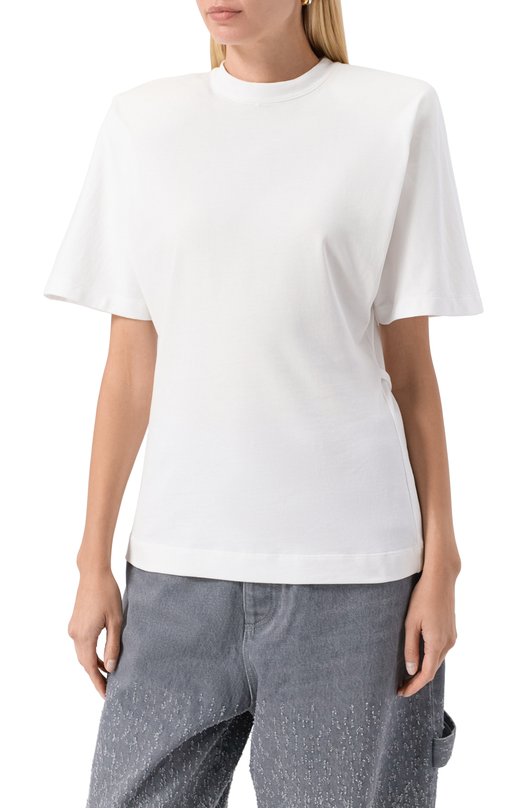 Хлопковая футболка Pinko 105217/A2M2 Белый  105217/A2M2 Фото 3