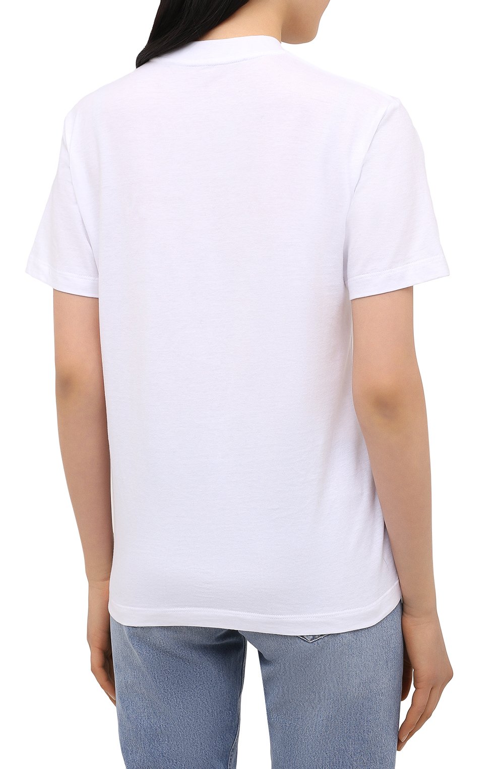 Хлопковая футболка OFF-WHITE белого цвета по цене 29850 руб., арт. 0WAA049E20JER0100155, фото 4 Хлопковая футболка OFF-WHITE, арт. 0WAA049E20JER0100155, фото 4