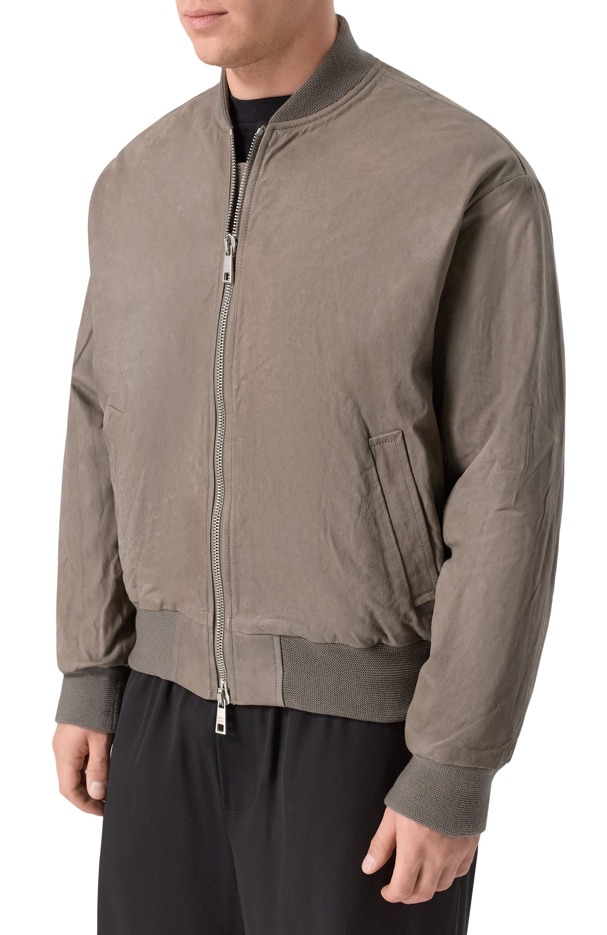 Кожаный бомбер GIORGIO BRATO, арт. GU26S26016NAPSTM, фото 3