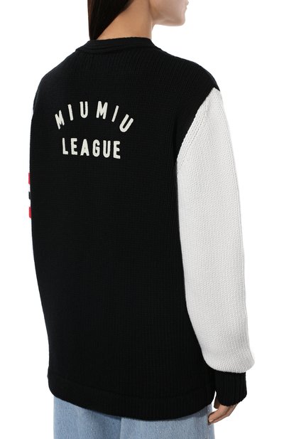 Шерстяной кардиган MIU MIU, арт. MMF536-1ZX1-F0002, фото 4