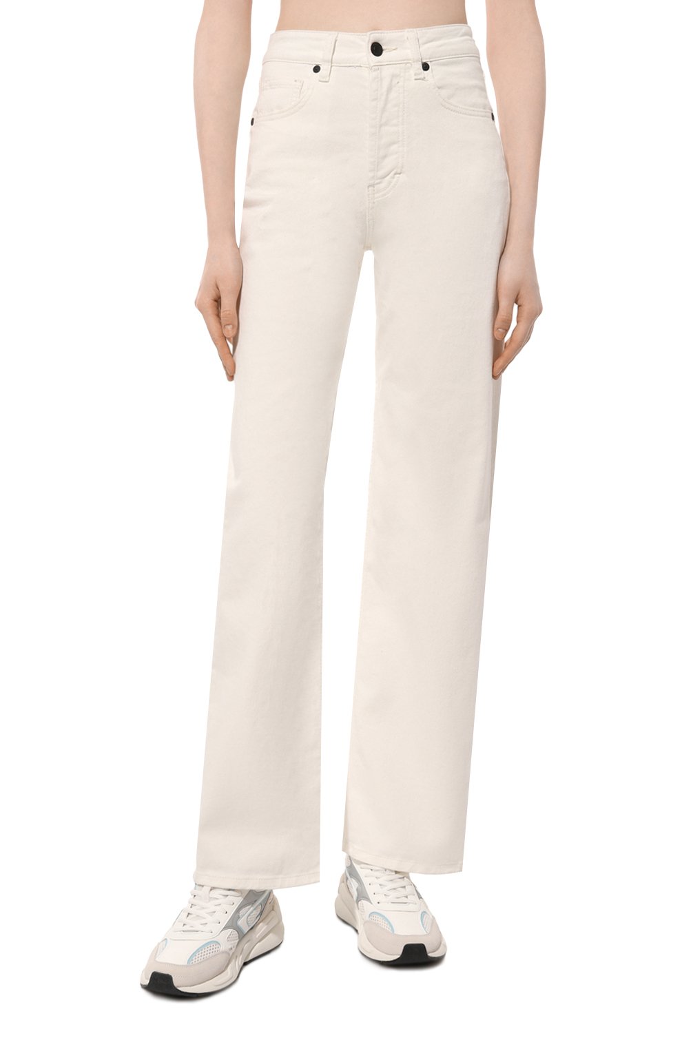 Джинсы HUGO белого цвета по цене 13100 руб., арт. 50490516, фото 3 Джинсы HUGO, арт. 50490516, фото 3