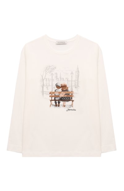 Хлопковый лонгслив MONNALISA, арт. 11D617