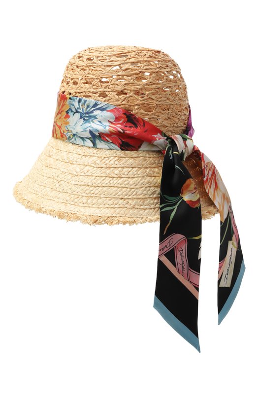 Шляпа из рафии Dolce & Gabbana FH672A/GDC8A Бежевый  FH672A/GDC8A Фото 2