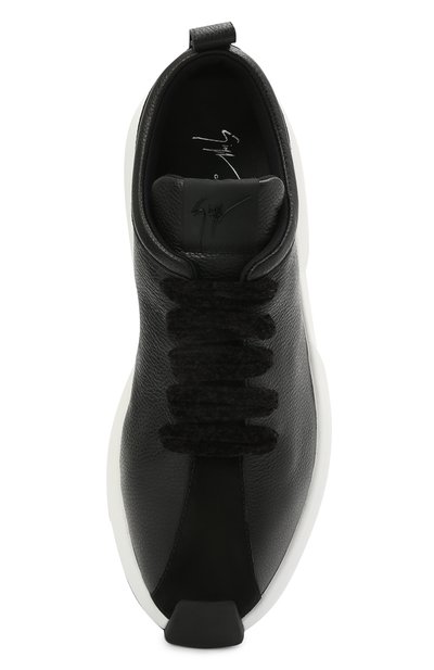 Кожаные кроссовки ferox GIUSEPPE ZANOTTI DESIGN черного цвета по цене 48700 руб., арт. RM10014/003, фото 5 Кожаные кроссовки ferox GIUSEPPE ZANOTTI DESIGN, арт. RM10014/003, фото 5