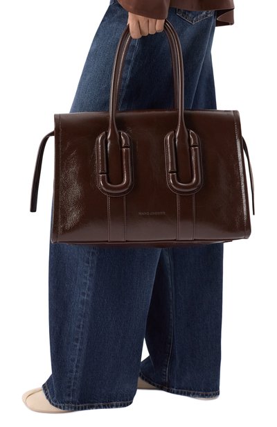 Сумка the carryall MARC JACOBS (THE) темно-коричневого цвета по цене 89950 руб., арт. 2F6HTT003H01, фото 2 Сумка the carryall MARC JACOBS (THE), арт. 2F6HTT003H01, фото 2