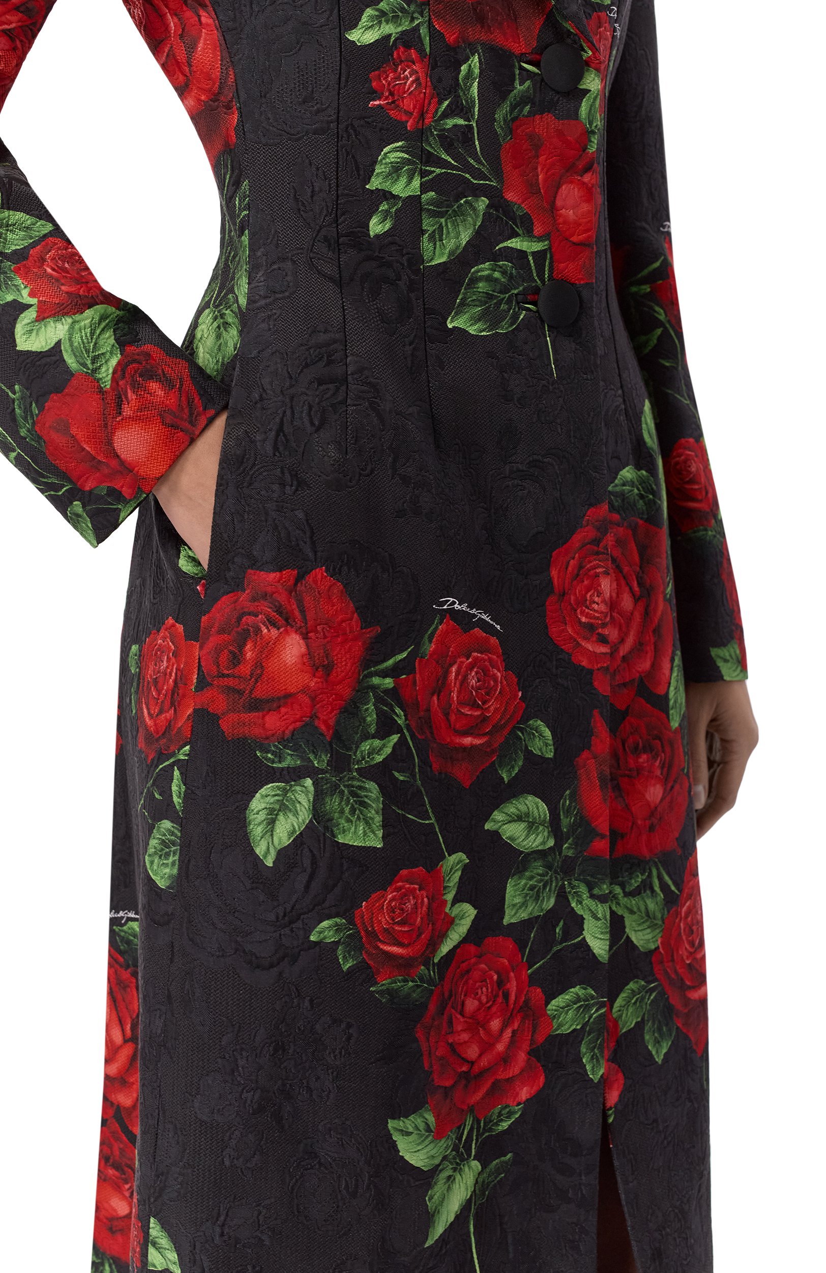 Пальто из хлопка и вискозы DOLCE & GABBANA, арт. F0Y60T/FSTB4, фото 5