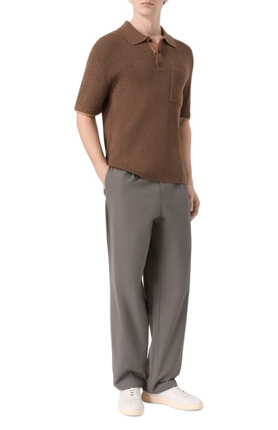 Мужской поло изо льна и хлопка 12 STOREEZ, арт. 137209