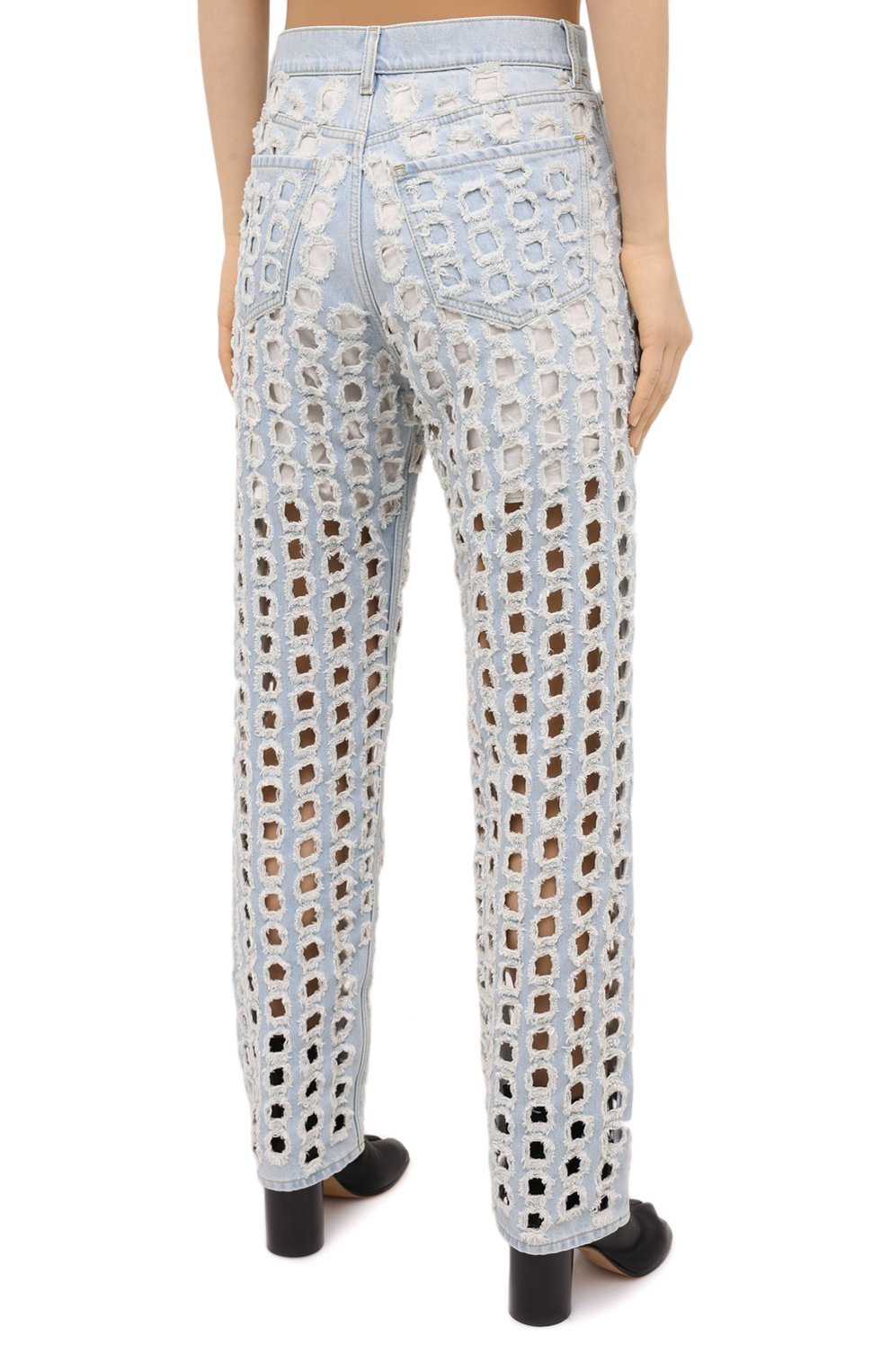 Джинсы MAISON MARGIELA голубого цвета по цене 59600 руб., арт. S51LA0127/S30617, фото 4 Джинсы MAISON MARGIELA, арт. S51LA0127/S30617, фото 4