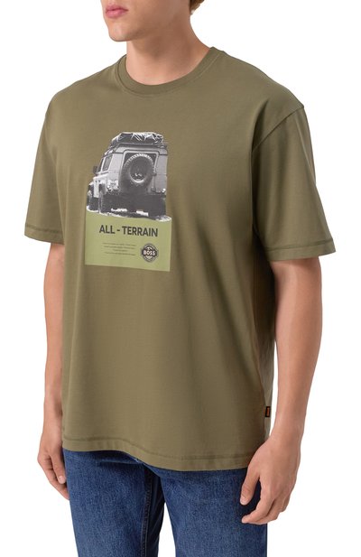 Хлопковая футболка BOSS ORANGE, арт. 50546958, фото 3