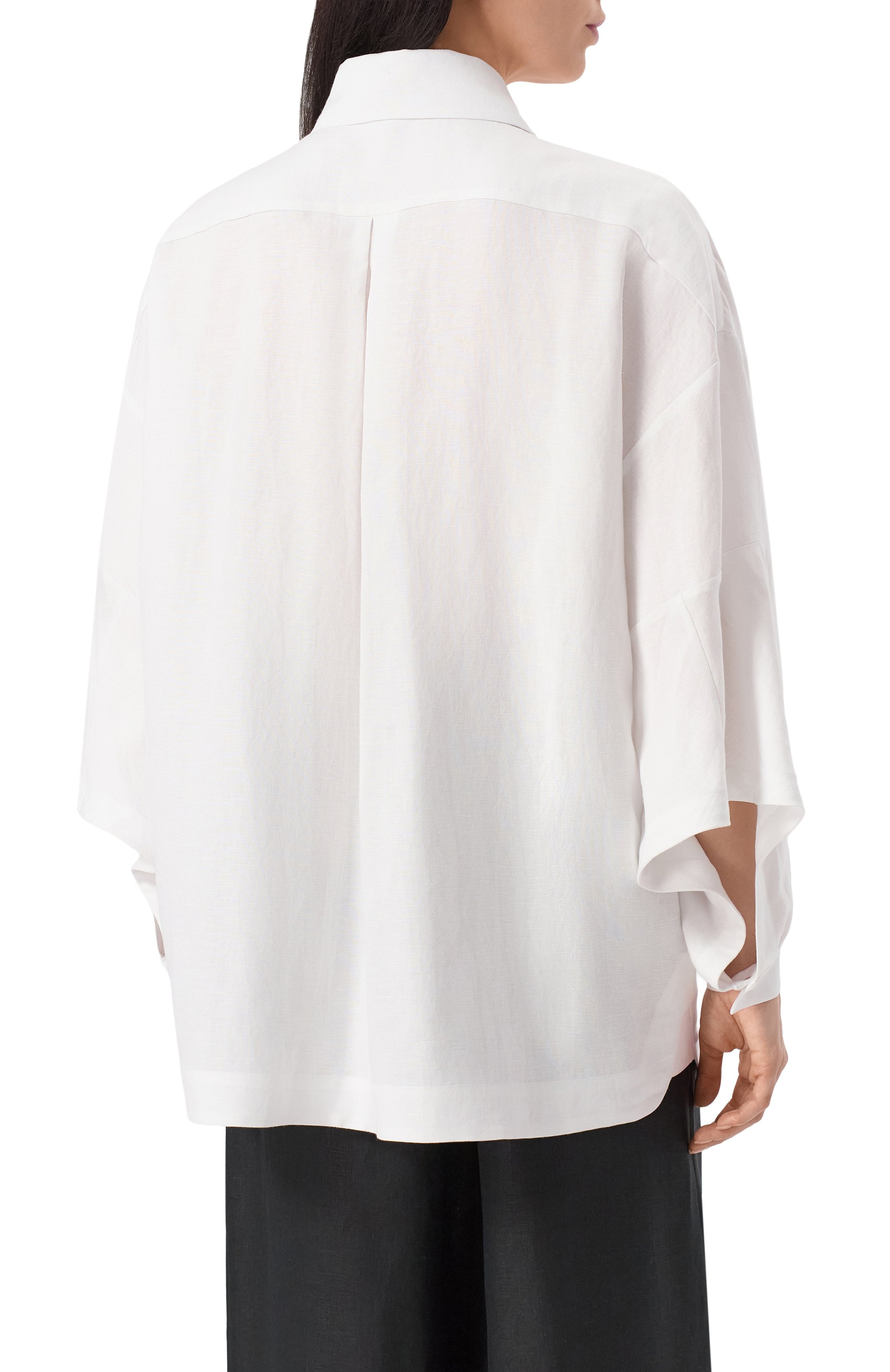 Рубашка из вискозы и льна FREEAGE, арт. WS25.BL016.2070.100, фото 4