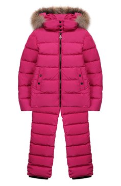 Детский комплект из комбинезона и куртки nantua MONCLER фуксия цвета, арт. E2-954-75329-15-57244/12-14A | Фото 1 (Материал подклада: Синтетический материал; Статус проверки: Проверена категория, Проверено; Материал внешний: Полиэстер, Синтетический материал; Рукава: Длинные; Материал утеплителя: Пух и перо; Девочки Кросс-КТ: Комбинезон-верхняя одежда; Драгоценные камни: Проставлено; Материал сплава: Проставлено; Кросс-КТ: Зима; Ростовка одежда: 12 лет | 152 см, 16 лет | 164 см)