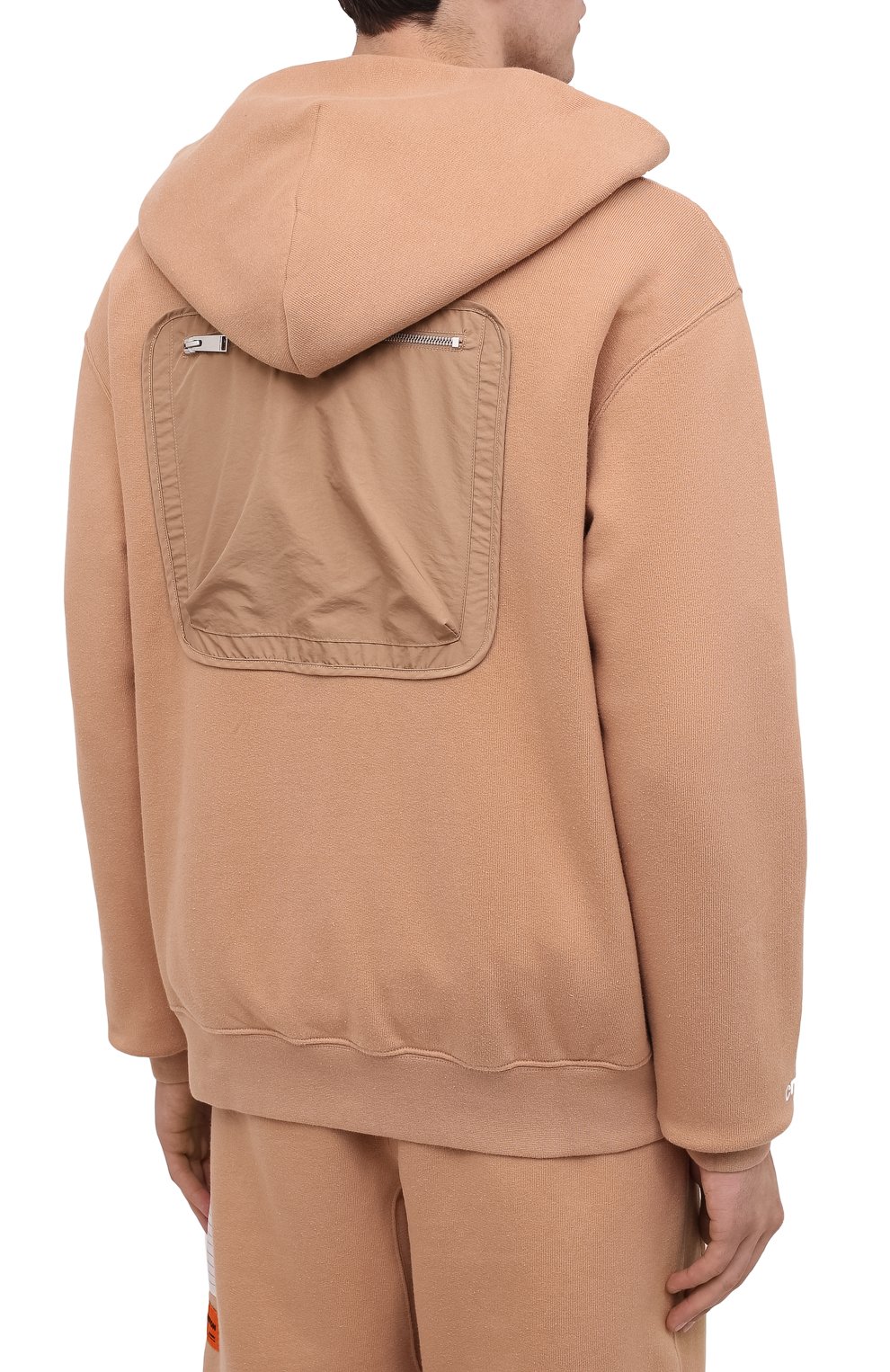 Хлопковая толстовка HERON PRESTON бежевого цвета по цене 69950 руб., арт. HMEA054F20JER0016300, фото 4 Хлопковая толстовка HERON PRESTON, арт. HMEA054F20JER0016300, фото 4
