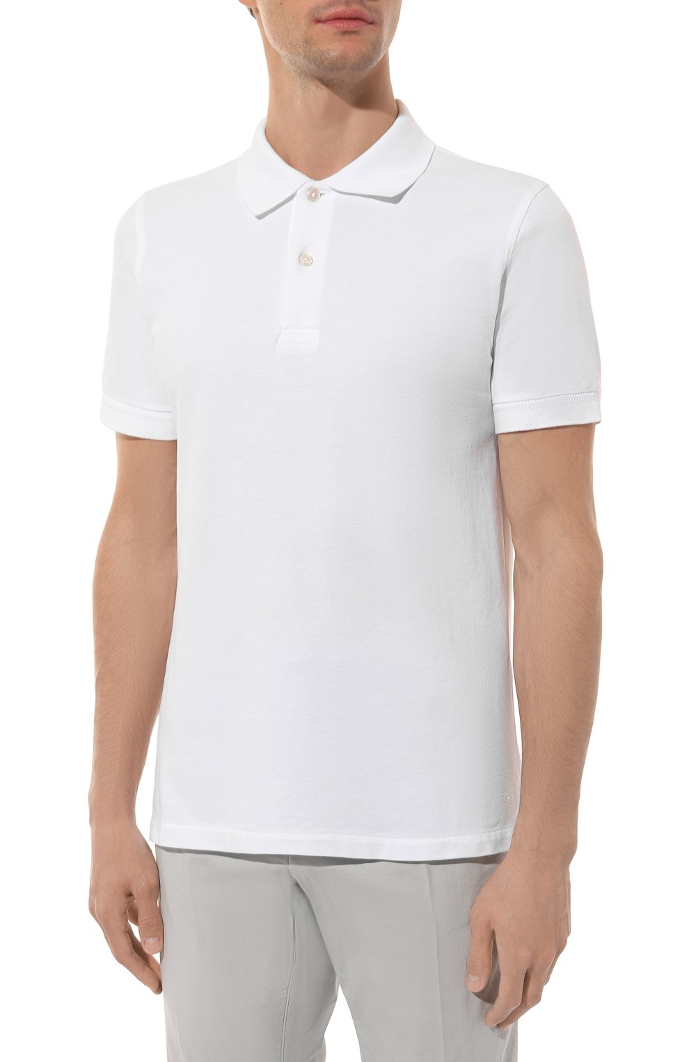 Хлопковое поло TOM FORD, арт. JMC007/JPS002, фото 3
