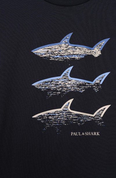 Хлопковая футболка PAUL & SHARK JUNIOR, арт. WRM00H/LAA02_001, фото 3