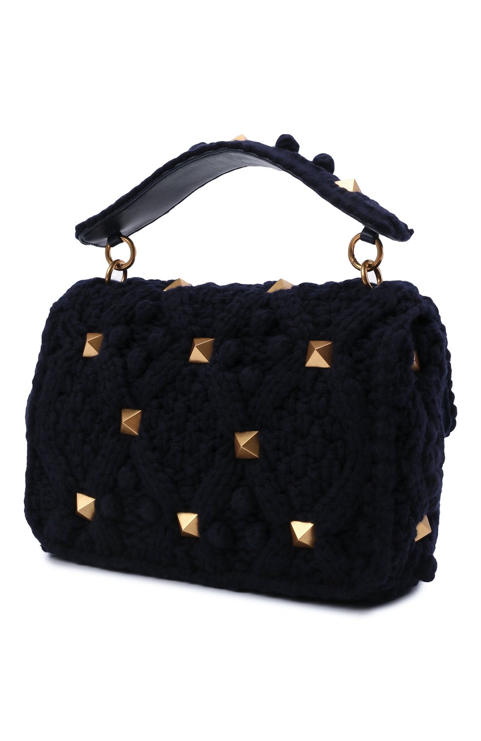 Сумка roman stud large VALENTINO темно-синего цвета по цене 363000 руб., арт. WW2B0I60/YSK, фото 3 Сумка roman stud large VALENTINO, арт. WW2B0I60/YSK, фото 3