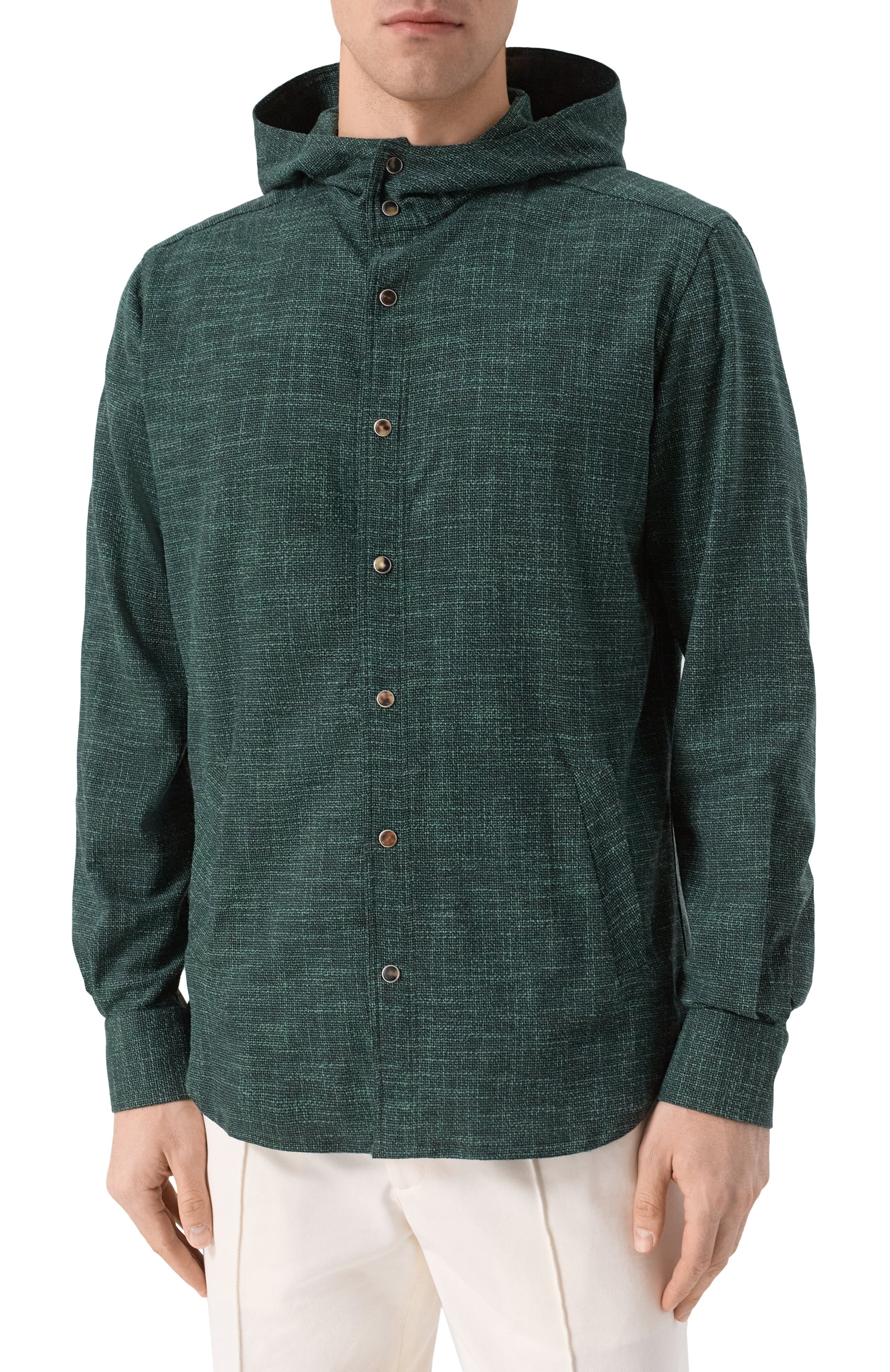 Рубашка из шерсти и шелка KITON, арт. UMCMARK0615E08, фото 3