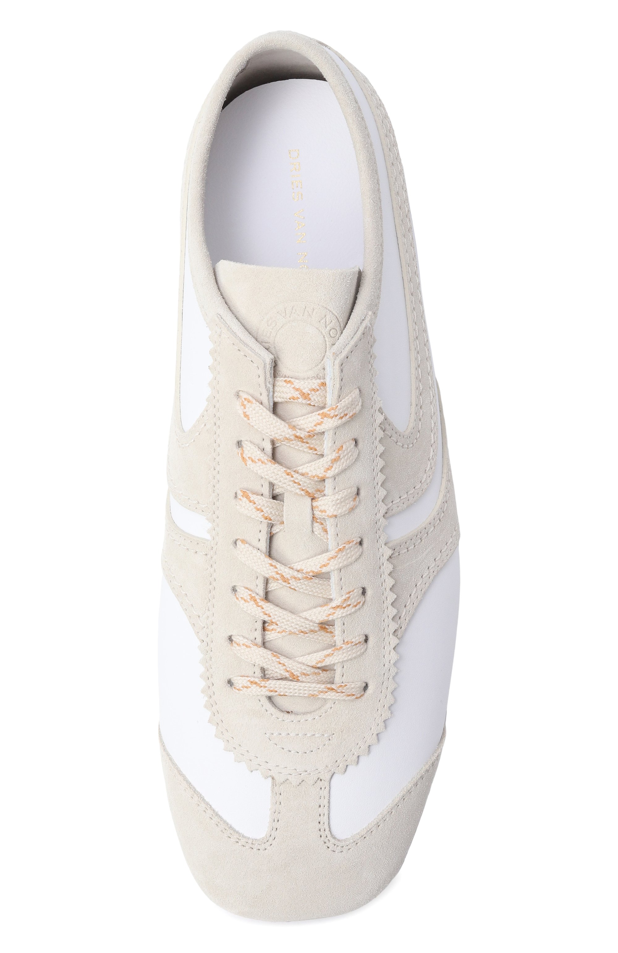 Кожаные кеды DRIES VAN NOTEN белого цвета по цене 59950 руб., арт. 021725/0117, фото 6 Кожаные кеды DRIES VAN NOTEN, арт. 021725/0117, фото 6