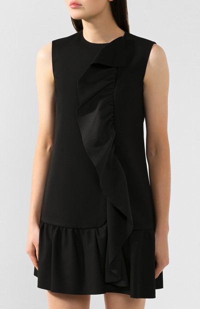 Платье с оборкой REDVALENTINO черного цвета по цене 55150 руб., арт. SR0VAH35/1Y1, фото 3 Платье с оборкой REDVALENTINO, арт. SR0VAH35/1Y1, фото 3