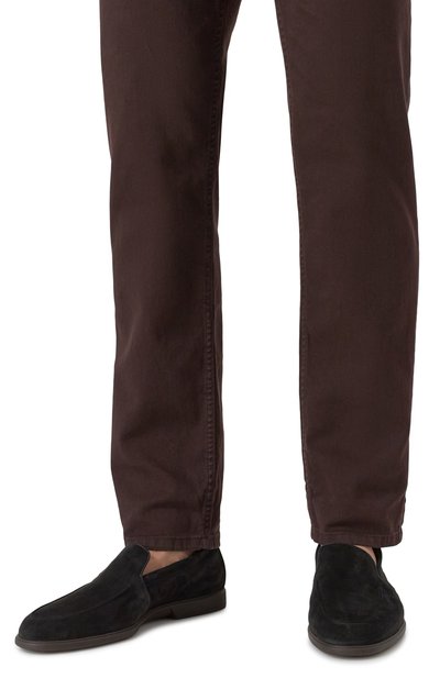 Замшевые лоферы malibu SANTONI, арт. MGAG18829SM0SEAA, фото 3