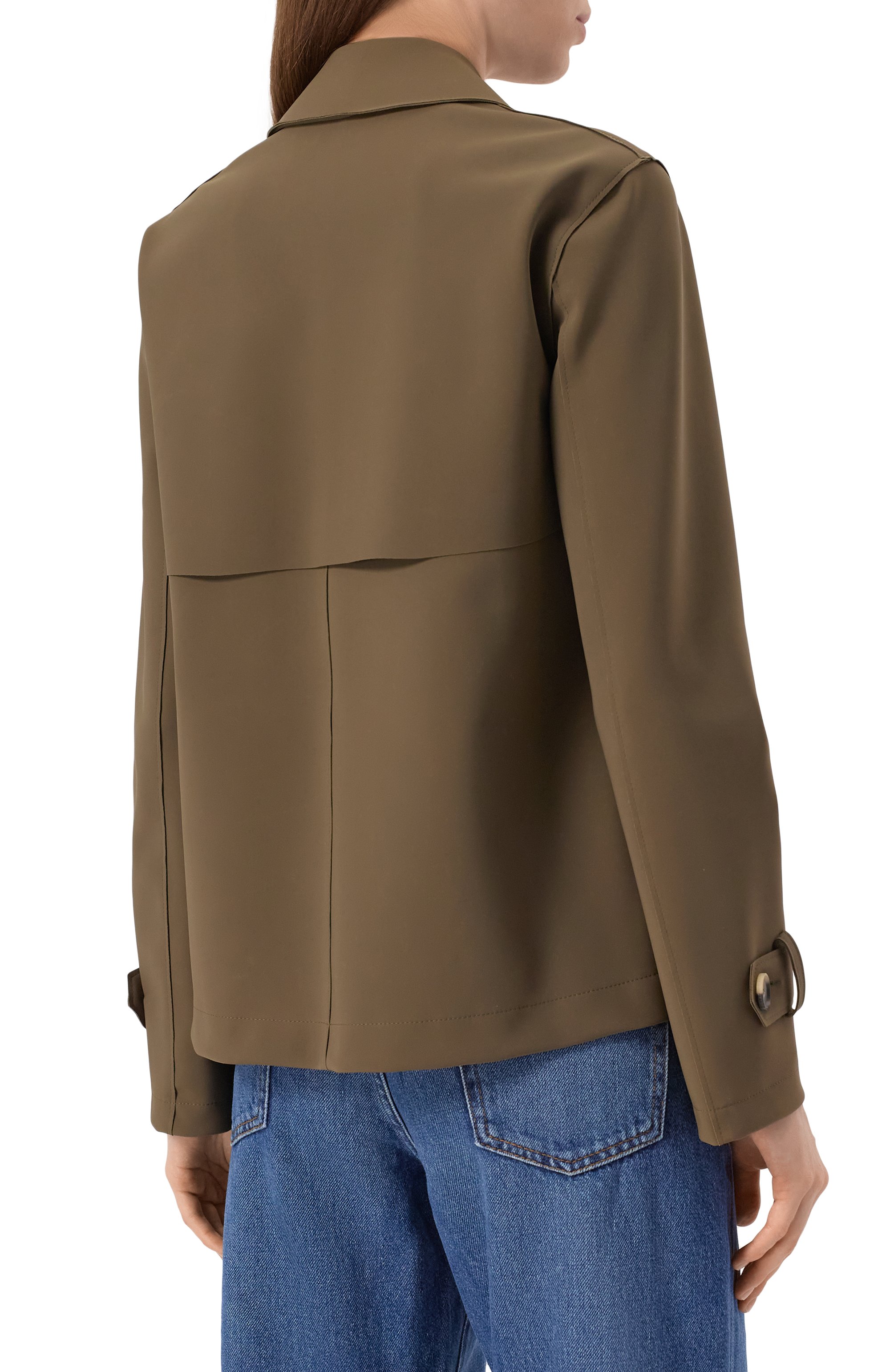 Тренч HARRIS WHARF LONDON хаки цвета по цене 67950 руб., арт. A2489PJT, фото 4 Тренч HARRIS WHARF LONDON, арт. A2489PJT, фото 4