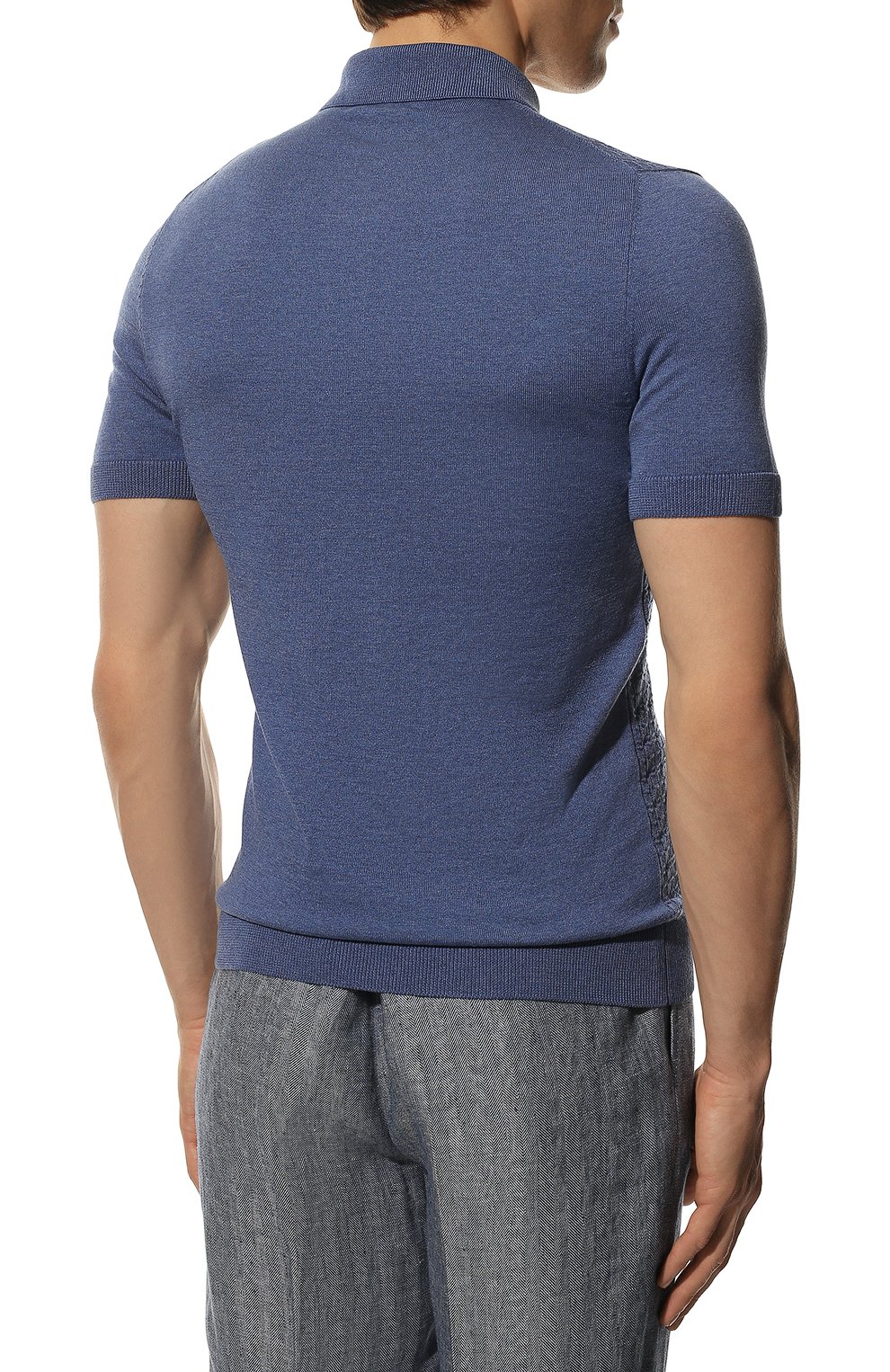 Поло из шелка и хлопка IL BORGO CASHMERE, арт. 57-1090-M0DG0, фото 4