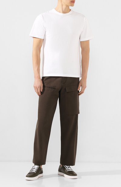 Кожаные кеды BOTTEGA VENETA, арт. 608761/VT040, фото 2