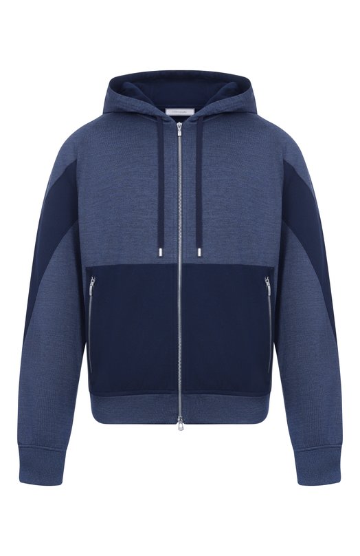 Толстовка из хлопка и шелка Cortigiani 4AF620 Синий 4AF620