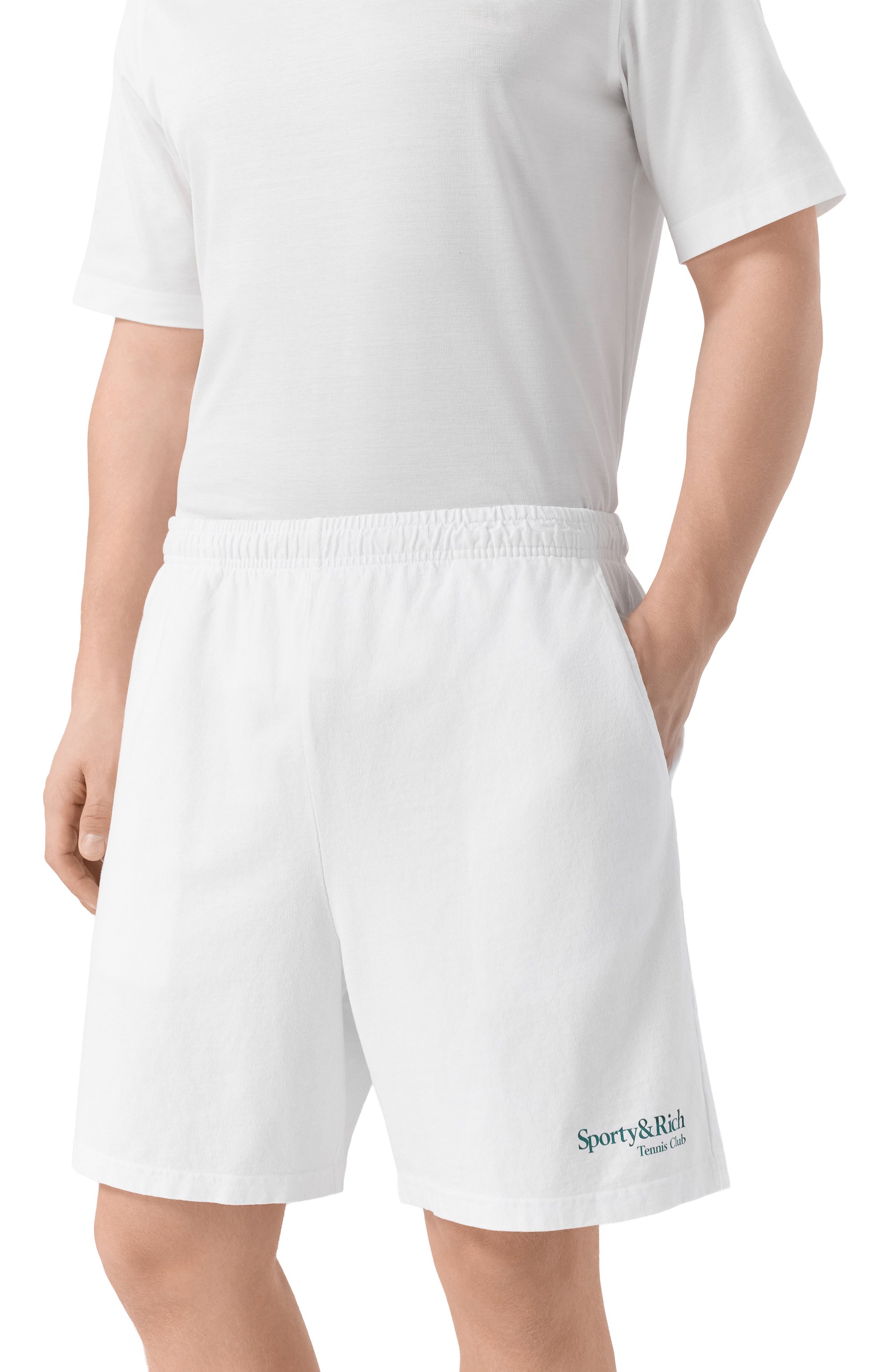 Хлопковые шорты SPORTY AND RICH, арт. SH039621425WH01, фото 3