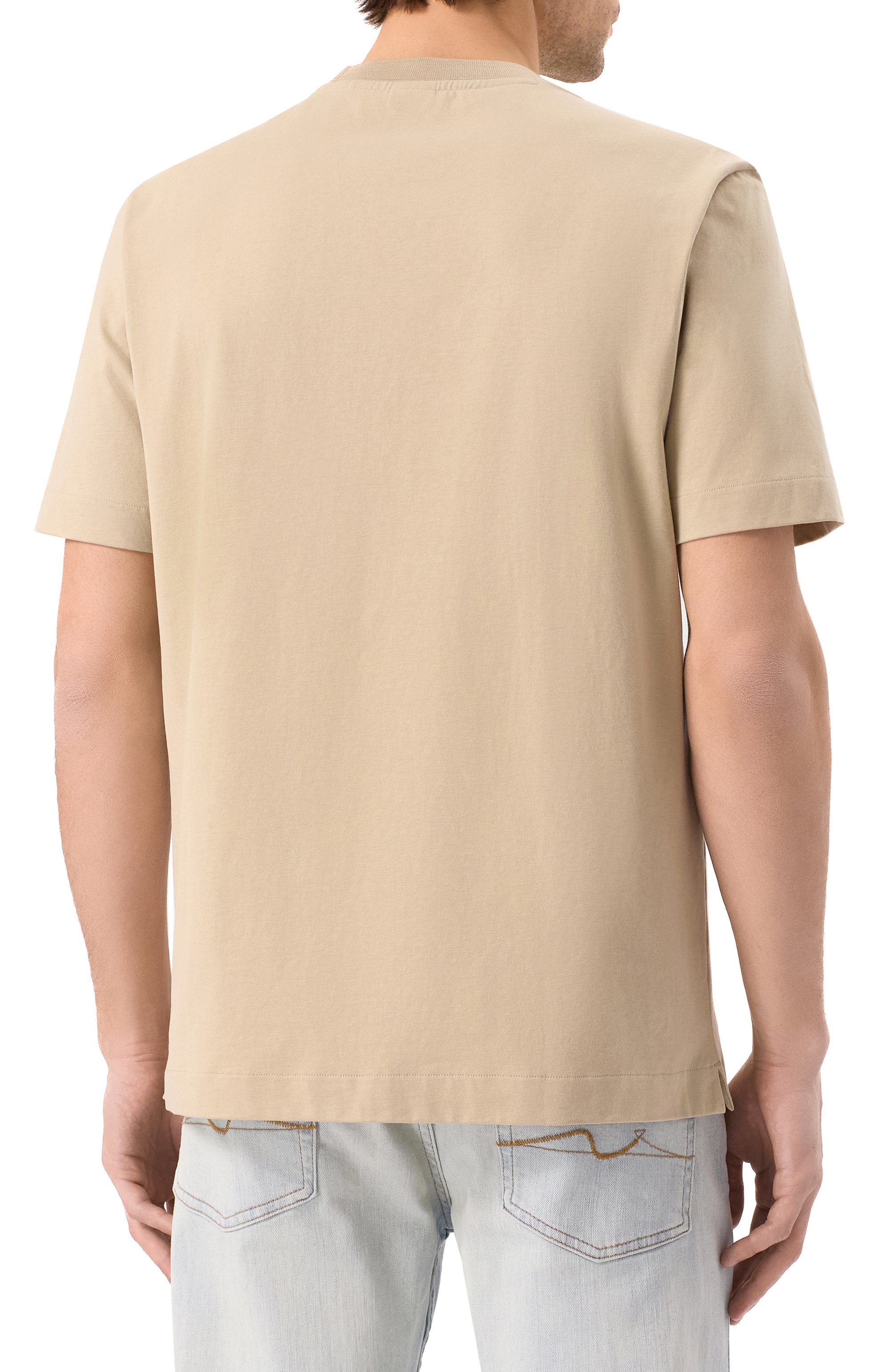 Хлопковая футболка BOSS, арт. 50537352, фото 4