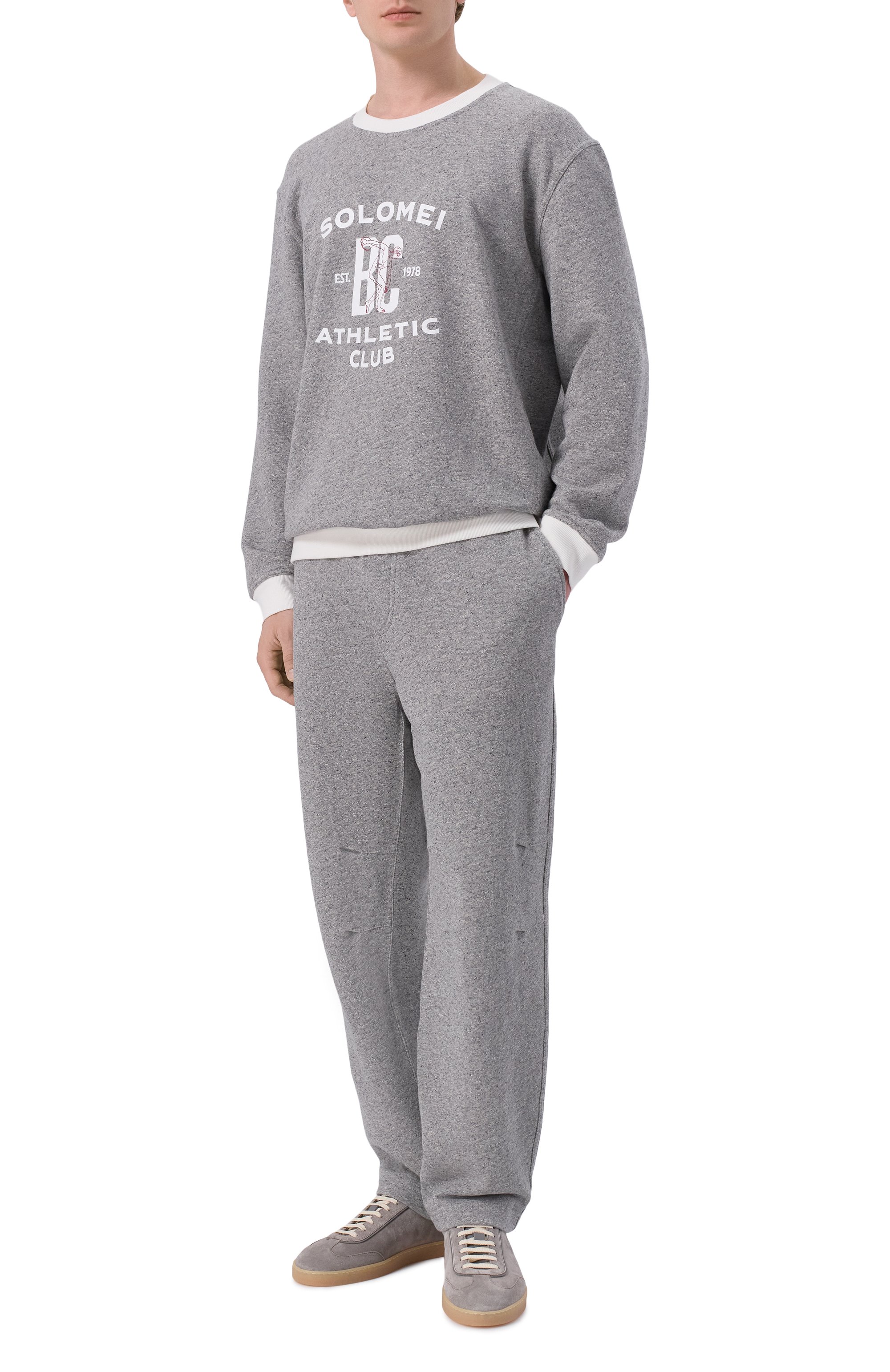 Брюки из хлопка и льна BRUNELLO CUCINELLI, арт. MR8313381G, фото 2