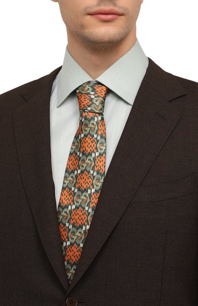 Шелковый галстук GUCCI, арт. 617466 4B004, фото 2