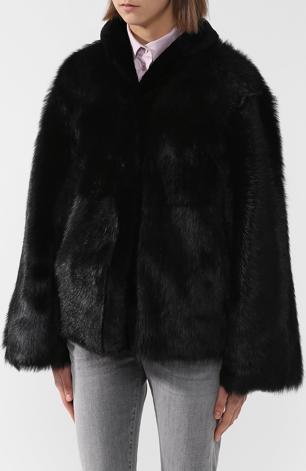 Укороченная шуба из овчины GIORGIO ARMANI, арт. 1AB01P/1AP01, фото 3