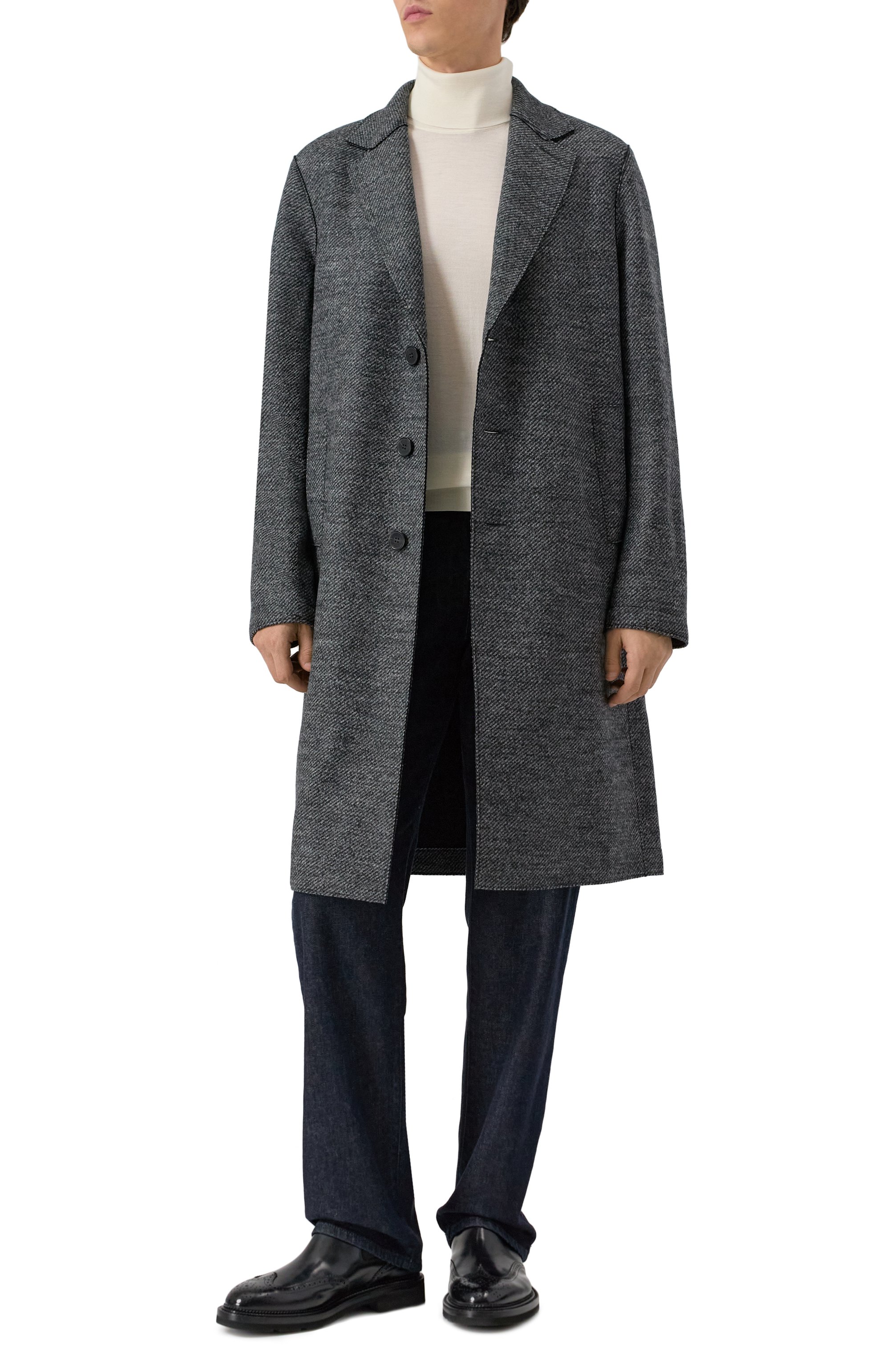 Шерстяное пальто HARRIS WHARF LONDON, арт. CE9123MHC, фото 2