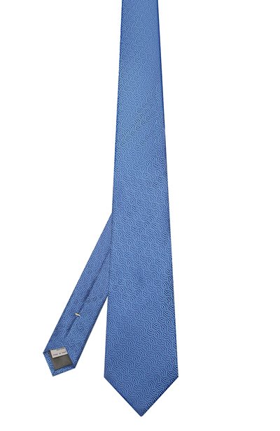 Шелковый галстук CANALI синего цвета по цене 9525 руб., арт. 18/HJ02291, фото 2 Шелковый галстук CANALI, арт. 18/HJ02291, фото 2