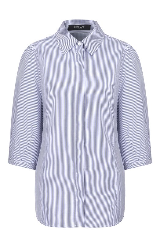 Хлопковая рубашка Freeage WS26.BL028S.1010.1049 Голубой WS26.BL028S.1010.1049