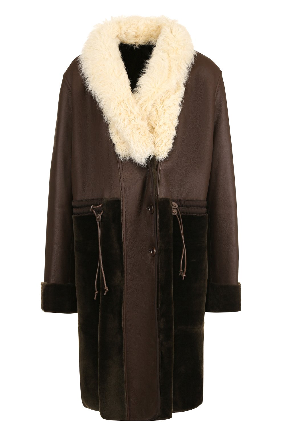 Дубленка из овчины CHLOÉ хаки цвета по цене 985000 руб., арт. CHC18ACM03206, фото 1 Дубленка из овчины CHLOÉ, арт. CHC18ACM03206, фото 1