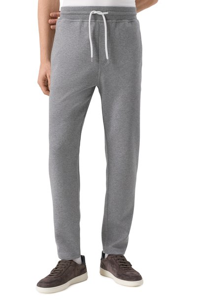 Брюки из хлопка и кашемира BRUNELLO CUCINELLI, арт. MM831B2330, фото 3