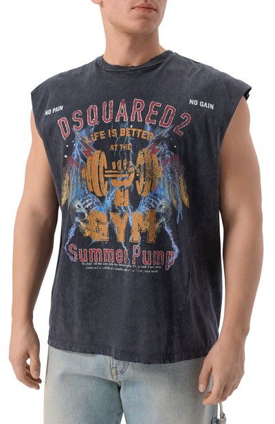 Хлопковая майка DSQUARED2, арт. S74GD1540/D20108, фото 3