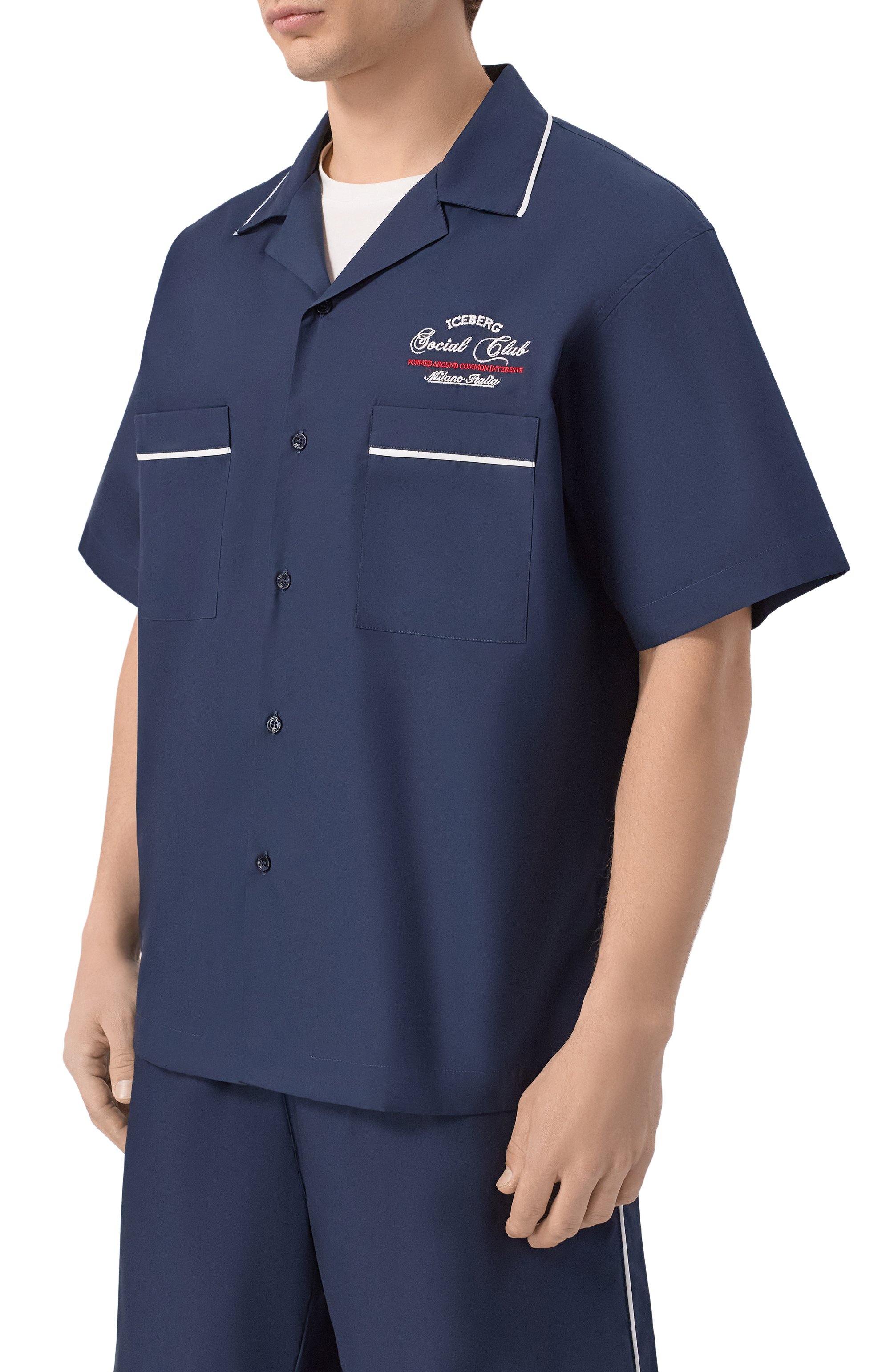 Хлопковая рубашка ICEBERG, арт. G070/0187, фото 3