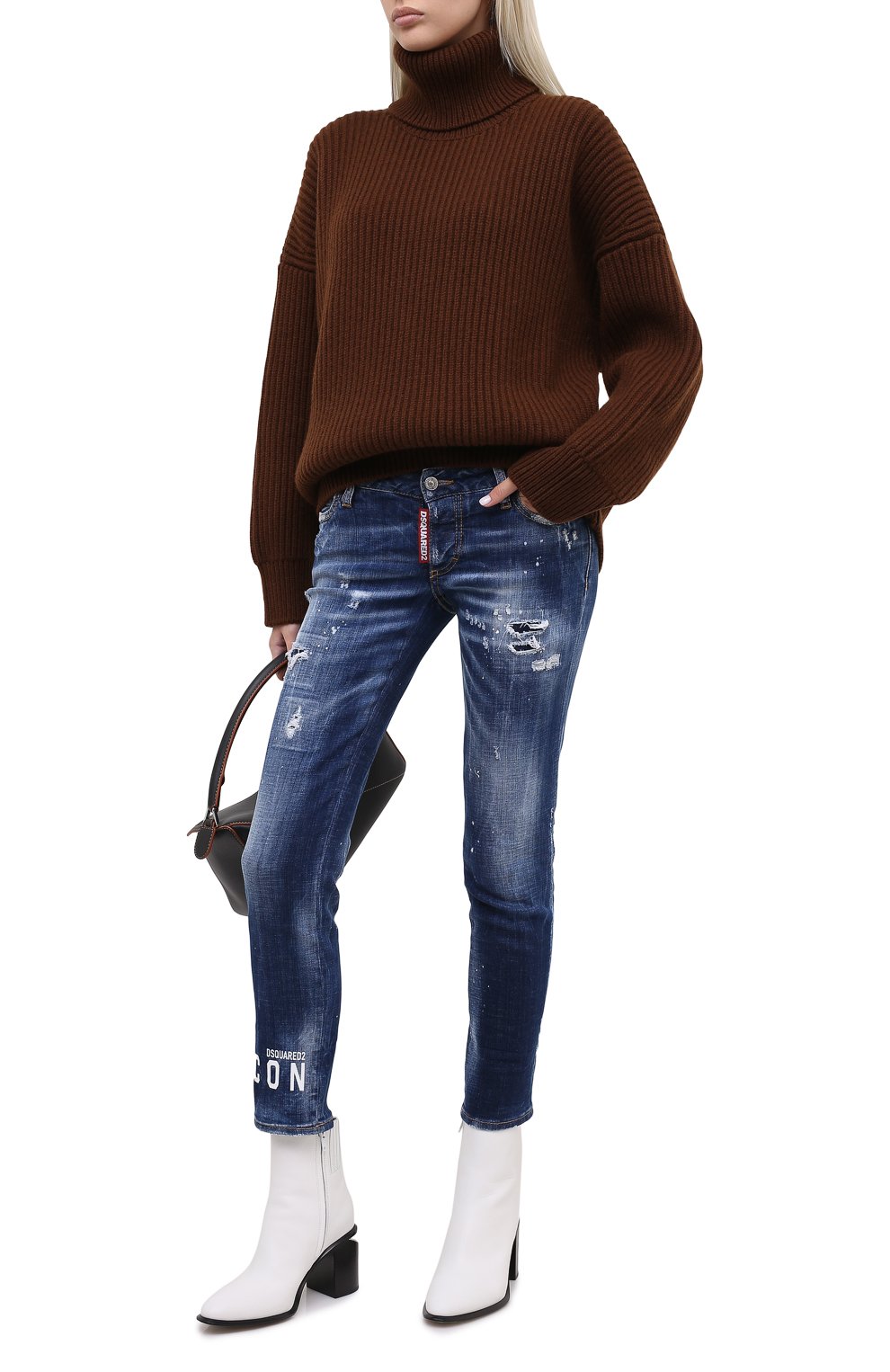 Джинсы DSQUARED2 синего цвета по цене 51850 руб., арт. S80LA0012/S30342, фото 3 Джинсы DSQUARED2, арт. S80LA0012/S30342, фото 3
