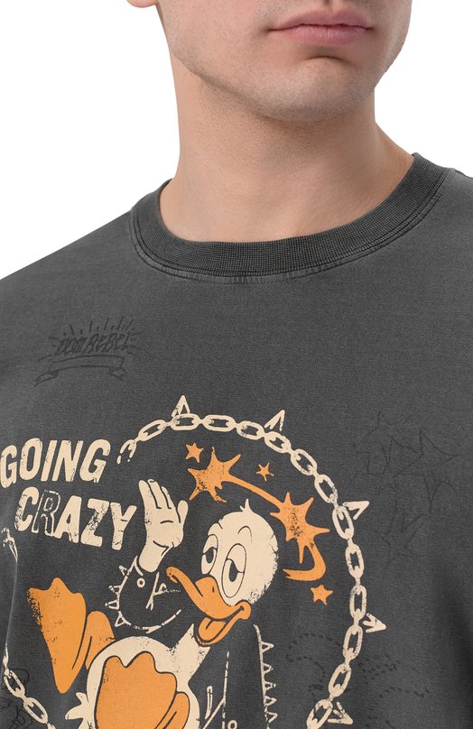 Хлопковая футболка DOMREBEL M CRAY/T-SHIRT Серый  M CRAY/T-SHIRT Фото 5