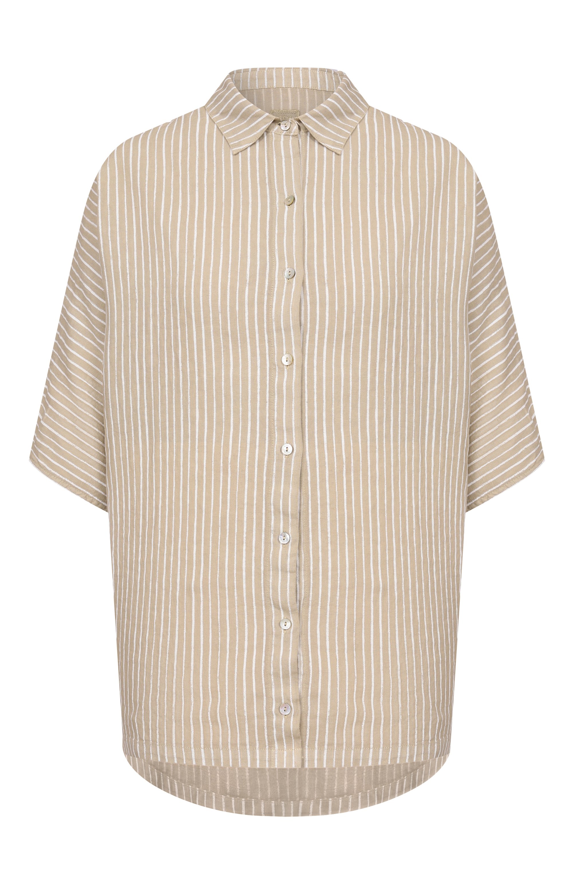 Льняная рубашка 120% LINO, арт. 33ALIW1PLA/000G470, фото 1