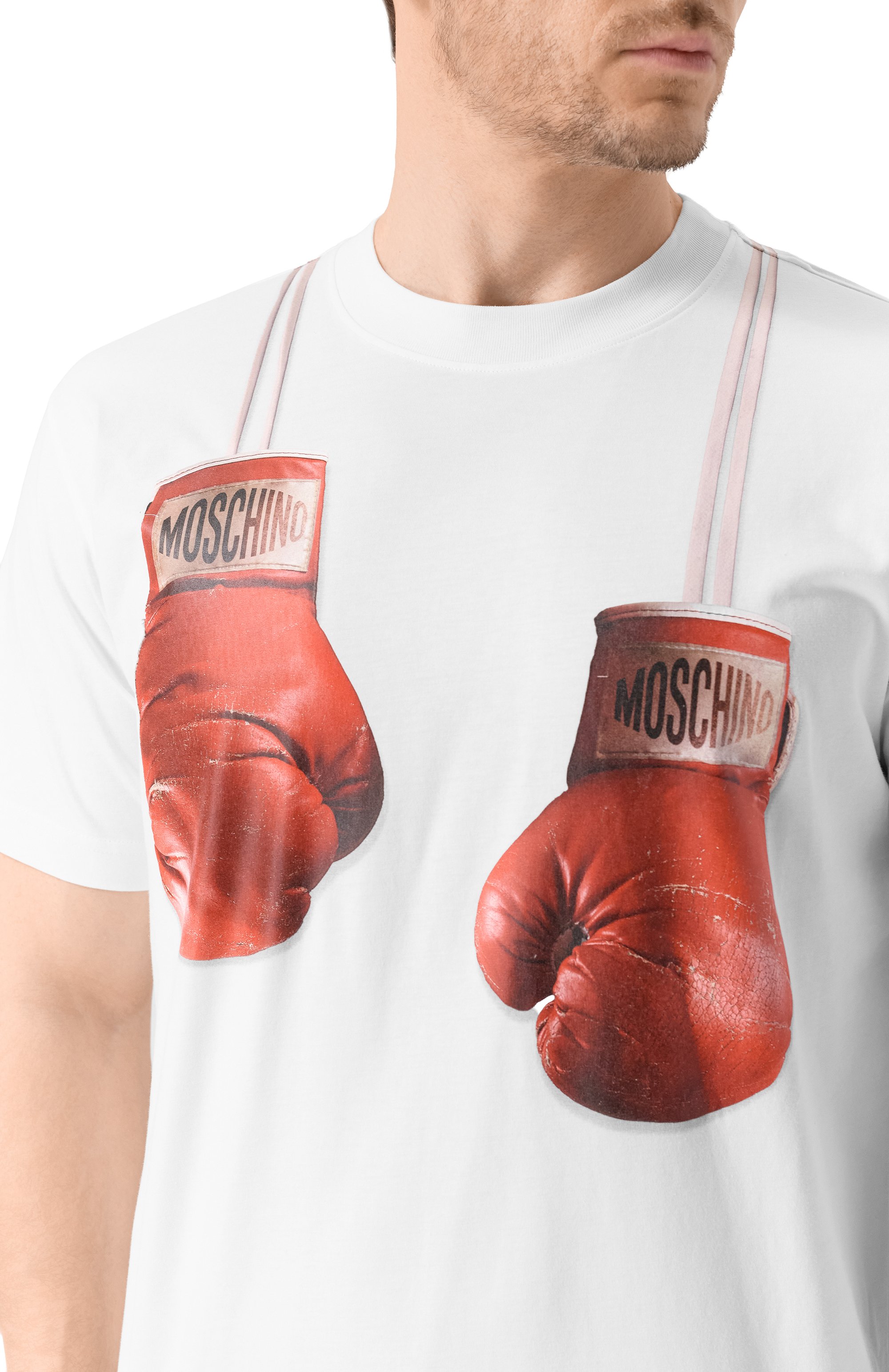 Хлопковая футболка MOSCHINO, арт. A0723/0241, фото 5