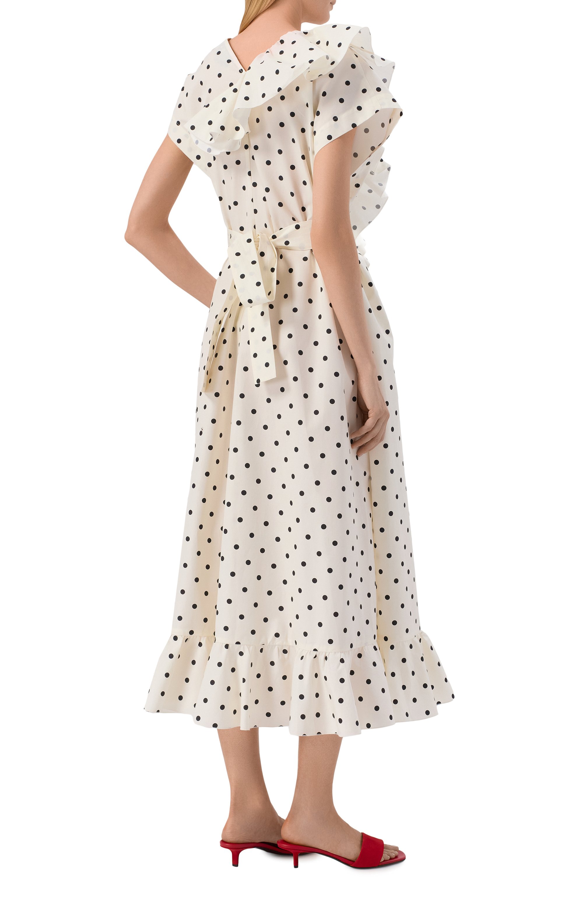 Хлопковое платье MSGM, арт. 4042MDA29/267353, фото 3