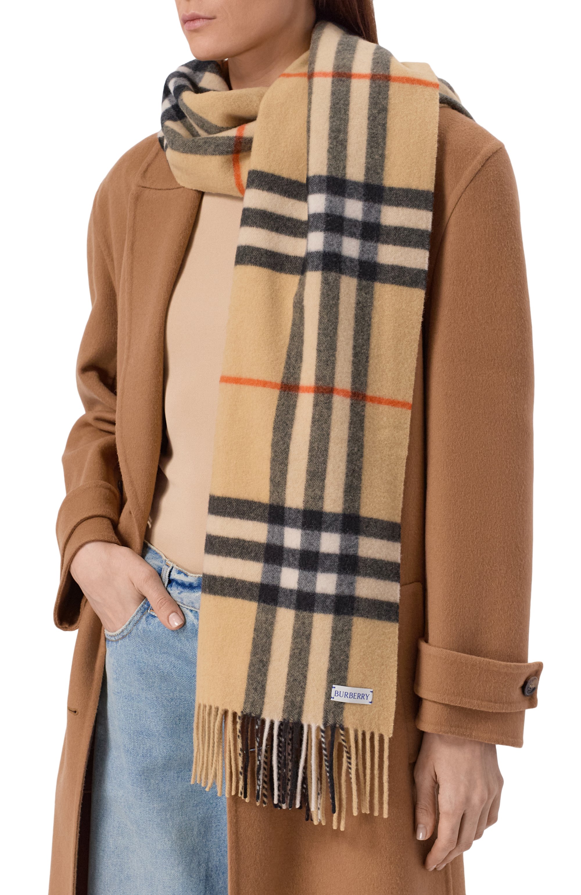 Кашемировый шарф BURBERRY, арт. 8085931, фото 2