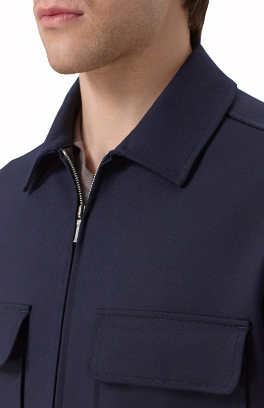 Шерстяная куртка Loro Piana FAQ8865 Синий  FAQ8865 Фото 5