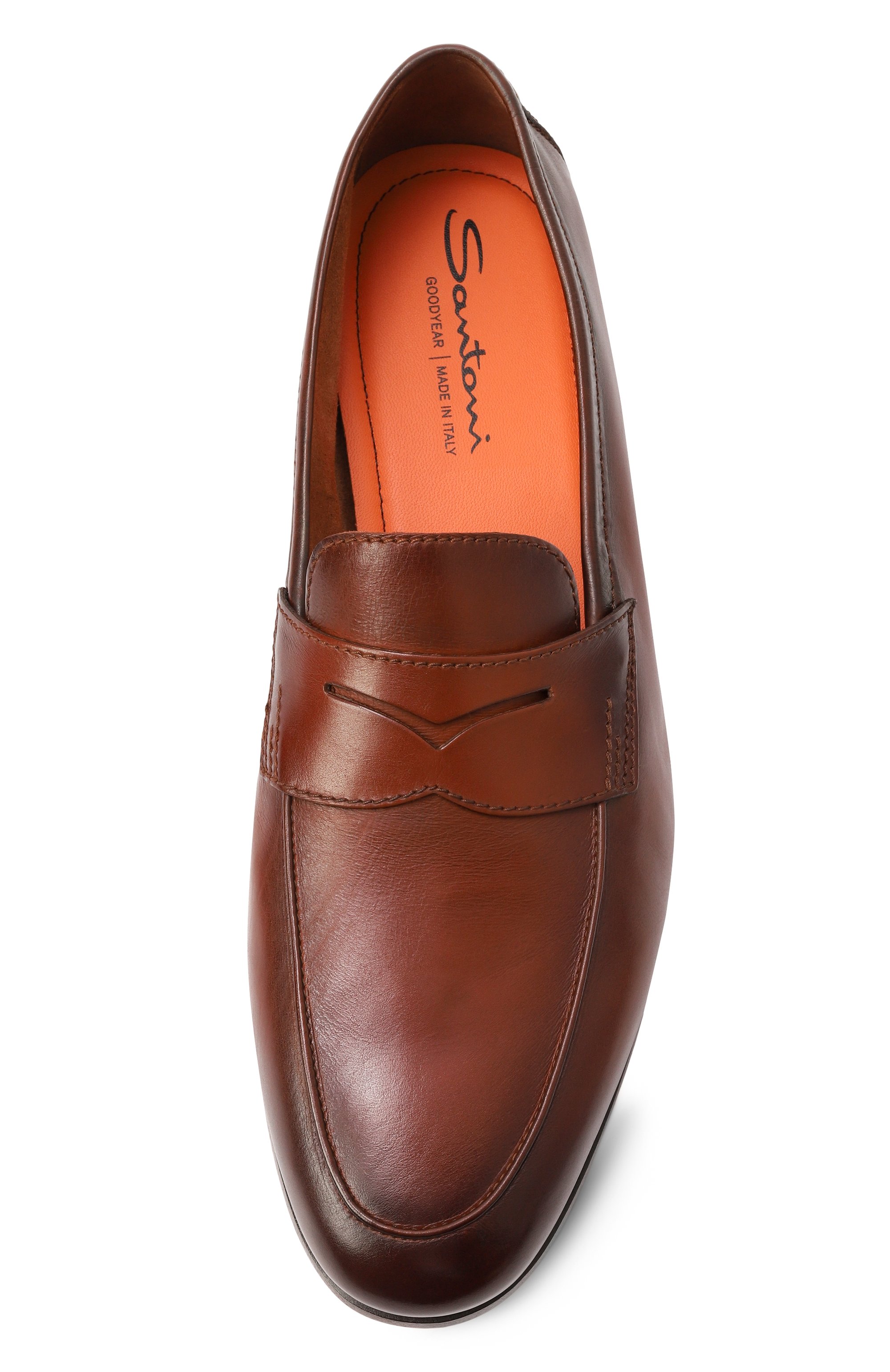 Кожаные пенни-лоферы carlos SANTONI, арт. MCNG18837SA4SV0S, фото 6