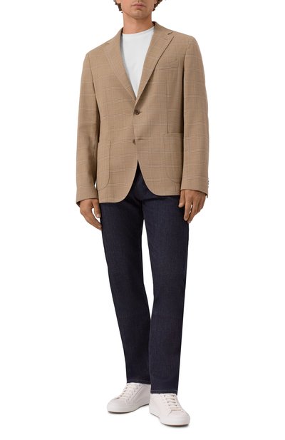 Пиджак из шерсти и хлопка BOSS, арт. 50545840, фото 3